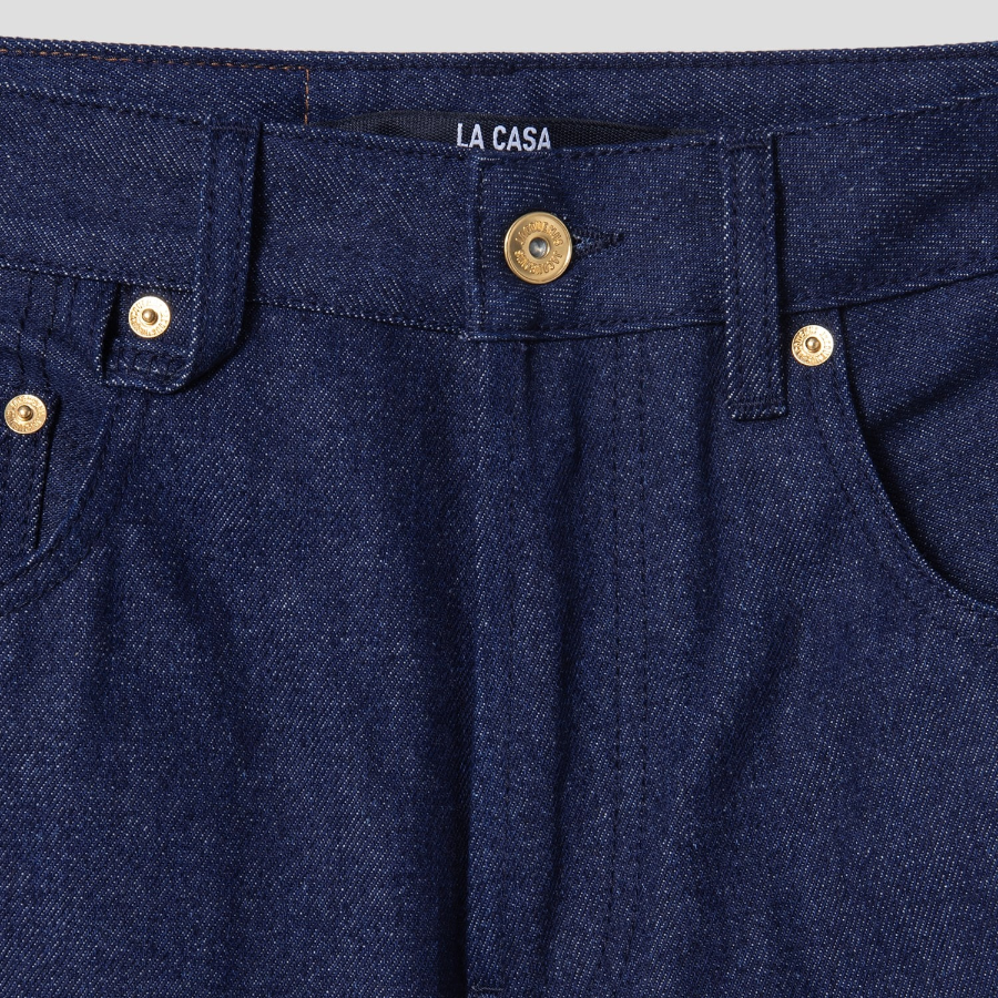 JACQUEMUS Le De-Nîmes Large — Navy/Navy Stripe
