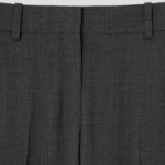 Theory Women Good Wool Treeca Slim Straight Pants - Charcoal Melange