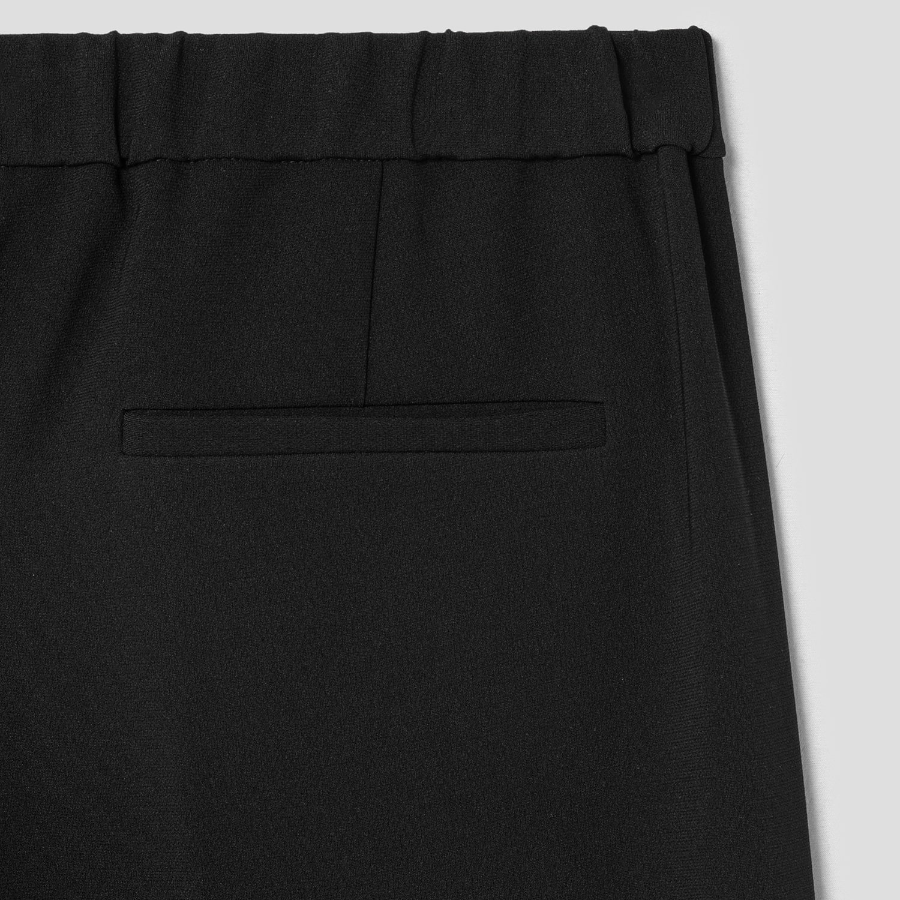 Theory Women Admiral Crepe Wide Pull On Pants - Black