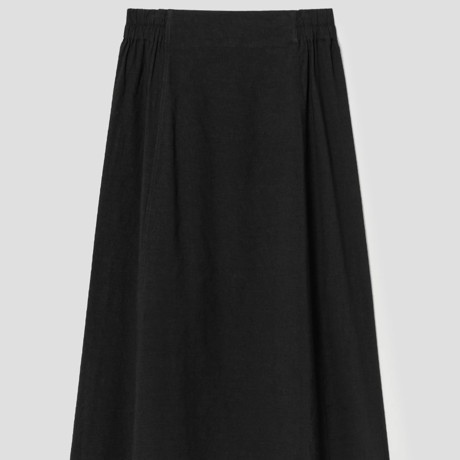 Theory Women Good Crunch Elastic Tulip Skirt - Black