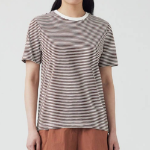 JAJU Slub Short-Sleeve T-Shirt – Light Brown