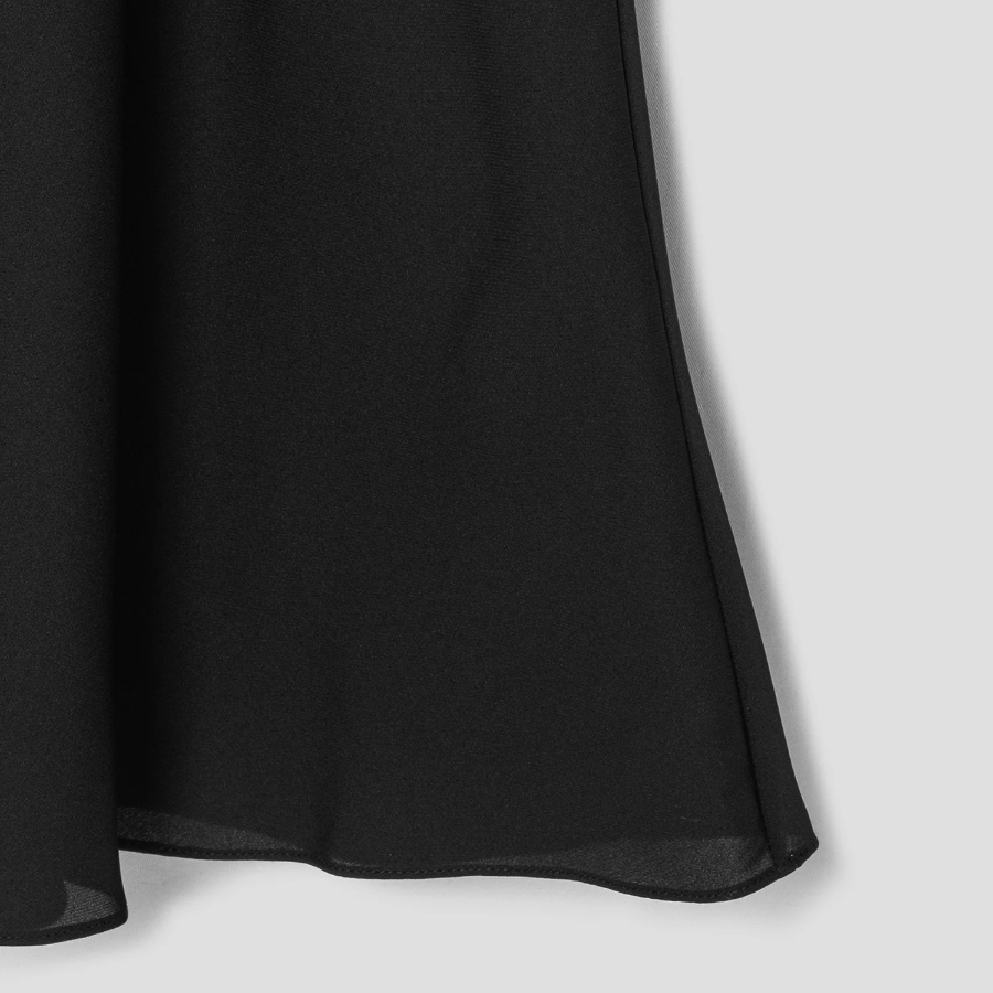 Theory Women Silk Combo Fluid Pull On Skirt - Black
