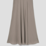 Theory Women Silk Combo Fluid Pull On Skirt - Soft Taupe