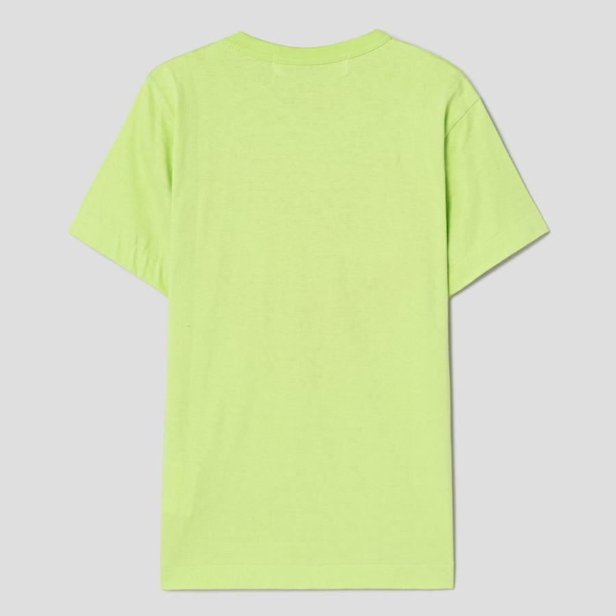PLAY COMME DES GARÇONS (Unisex) Red Heart Big Printing T-Shirt – Green
