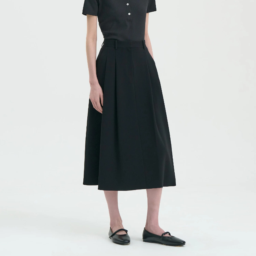 Theory Women Admiral Crepe Trouser Skirt - Black