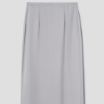 Theory Women Silk Georgette Tie Wrap Skirt - Light Grey