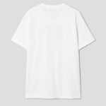PLAY COMME des GARÇONS (Unisex) Black Heart Print Stud T-Shirt – White