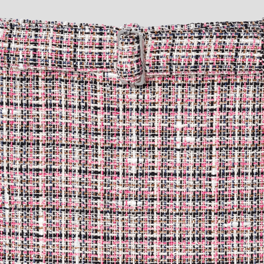Theory Women Multicolor Tweed A-Line Mini Skirt - Pink Multi