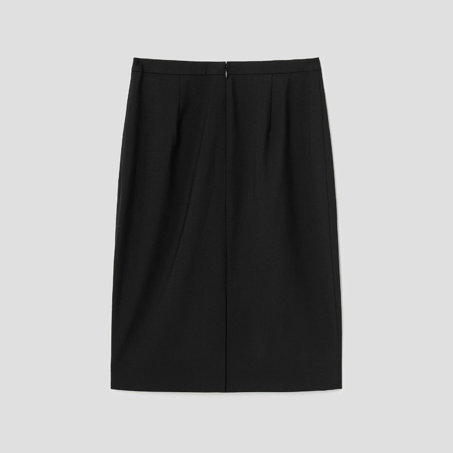 Theory Women Good Wool Slim Fit Pencil Skirt - Black