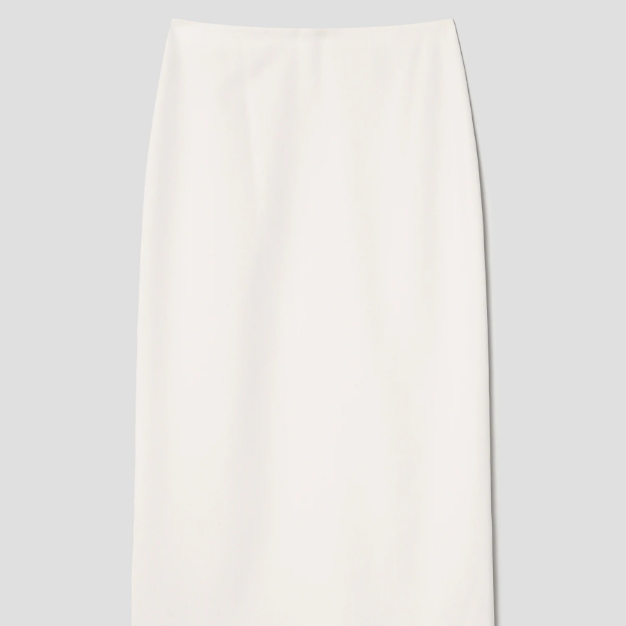 Theory Women Admiral Crepe Straight Skirt - Rice