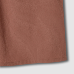 JAJU Seersucker 3/4 Sleeve Tunic Blouse – Brick