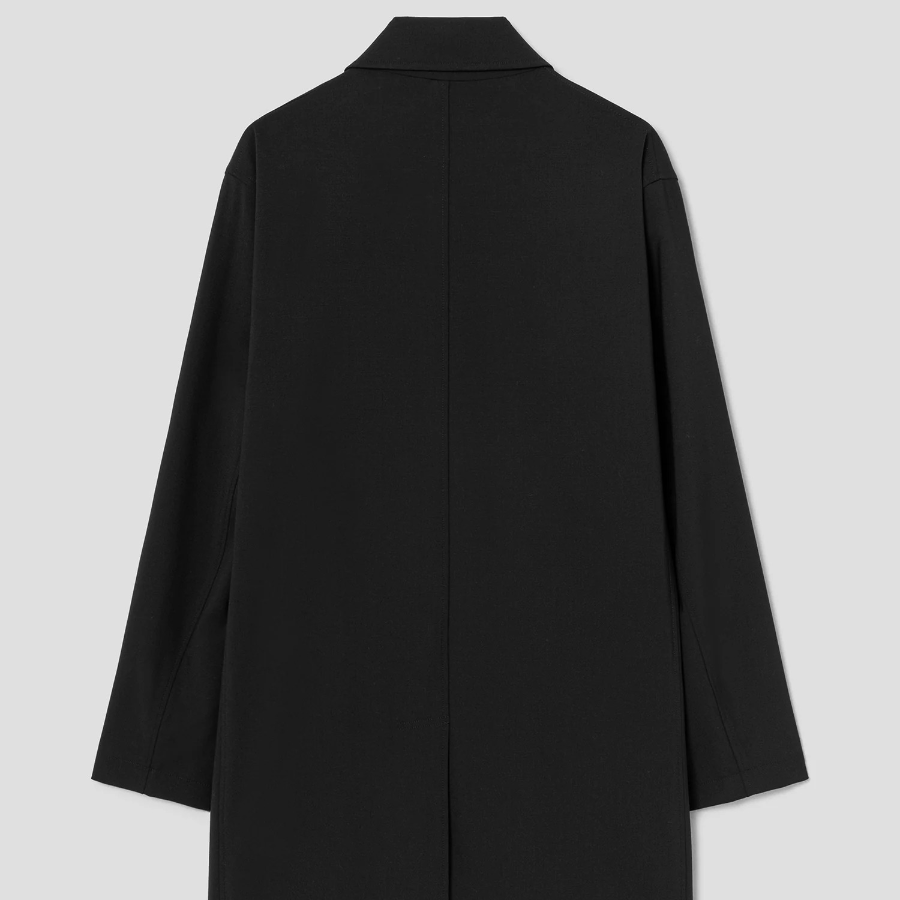 Theory Men New Tailor Balmac Trench Coat - Deep Black