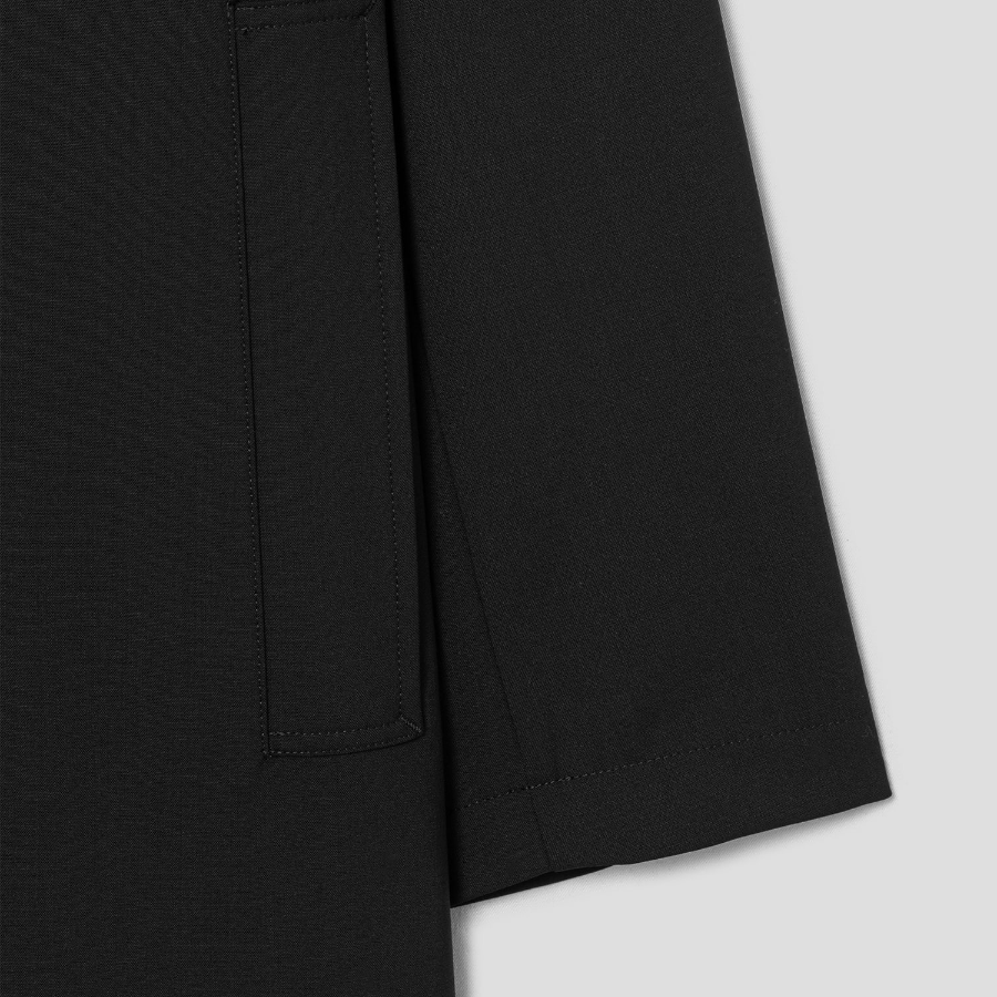 Theory Men New Tailor Balmac Trench Coat - Deep Black