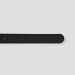 8 seconds 20mm Round Buckle Belt [Real Leather] - Black
