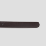 8 seconds 20mm Round Buckle Belt [Real Leather] - Brown