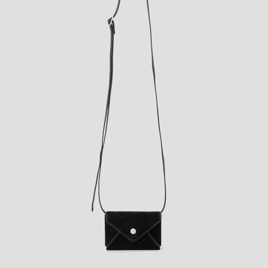 8 seconds Card Wallet Layered Belt - Black