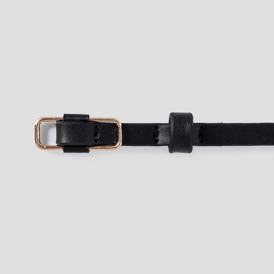 8 seconds 8mm Square Loop Belt — Black