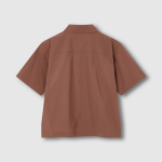 JAJU Crinkle Short Sleeve Shirt – Brick