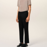 ami Elasticated Waist Pant – Black
