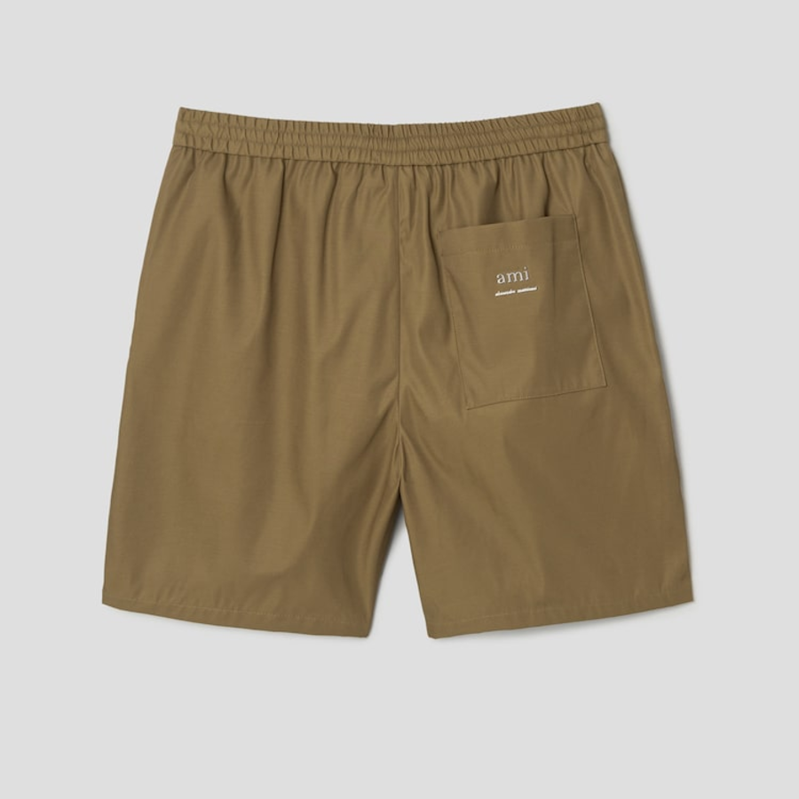 ami Ami Metal Elasticated Waist Shorts – Havana