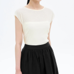 8 seconds Crinkled Short Sleeve T-shirt — Ivory