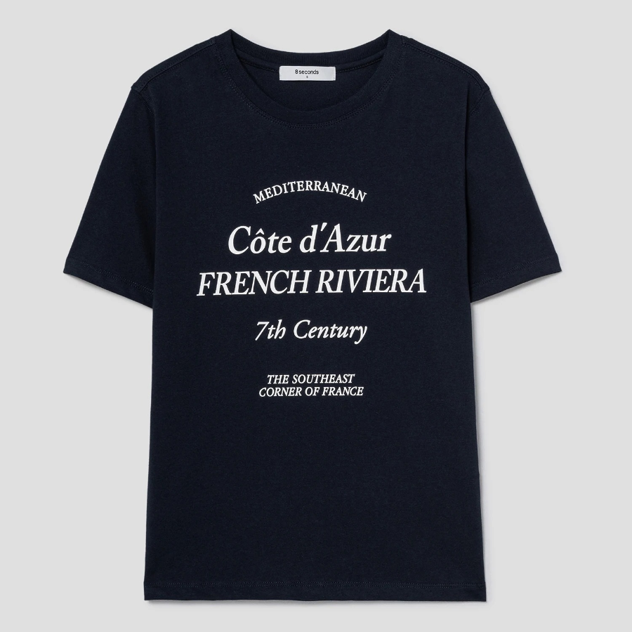 8 seconds Graphic Short Sleeve T-shirt — Navy