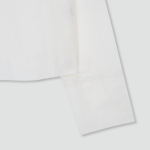 JAJU Cotton Tunic Long Sleeve Blouse – White
