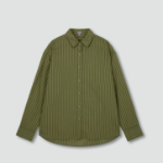 JAJU Light Cotton Loose Fit Shirt – Light Khaki