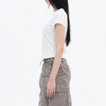 8 seconds Garment-dyed Ribbed Graphic T-shirt — White