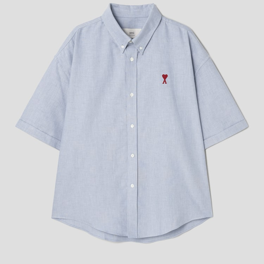 ami Adc Boxy Fit Sl Shirt – Blue