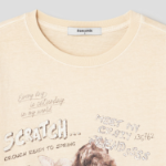 8 seconds [UNI8] Animal Graphic Short-sleeve T-shirt — Beige