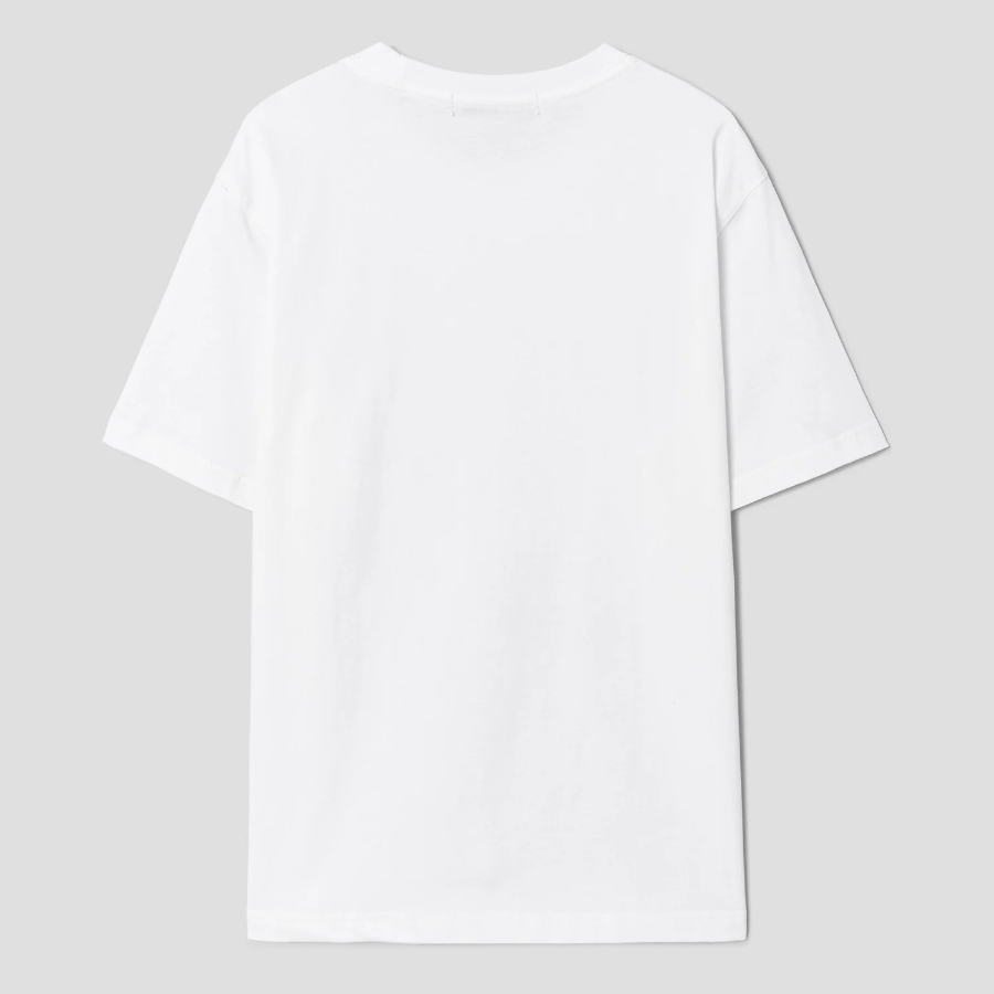 8 seconds Heart Printed Boxy Short-sleeve T-shirt — White