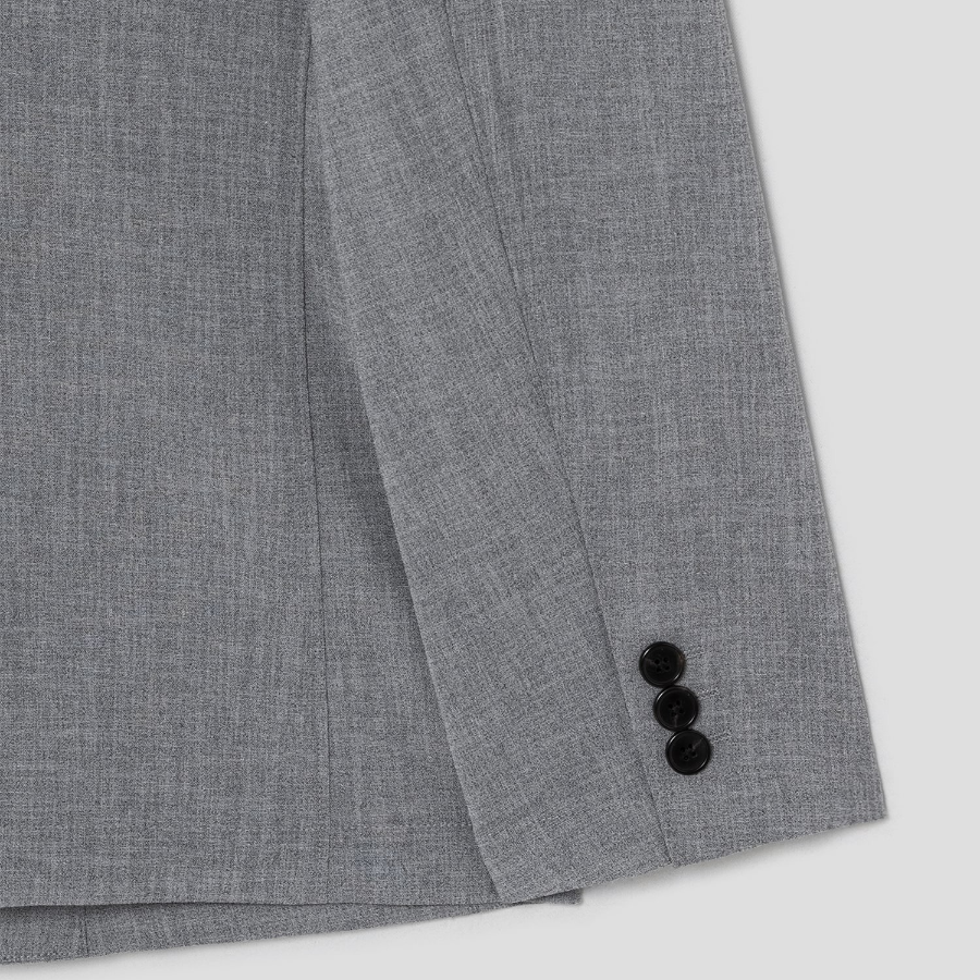 Theory Men Perform Suit Clinton Jacket - Medium Grey Melange