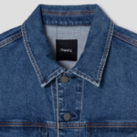 Theory Men Beryl Denim City Trucker Jacket - Mid Blue