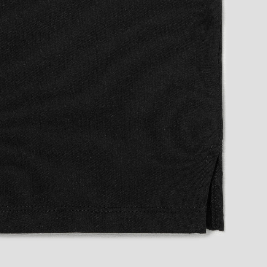 8 seconds Basic Round Neck Short Sleeve T-Shirt — Black