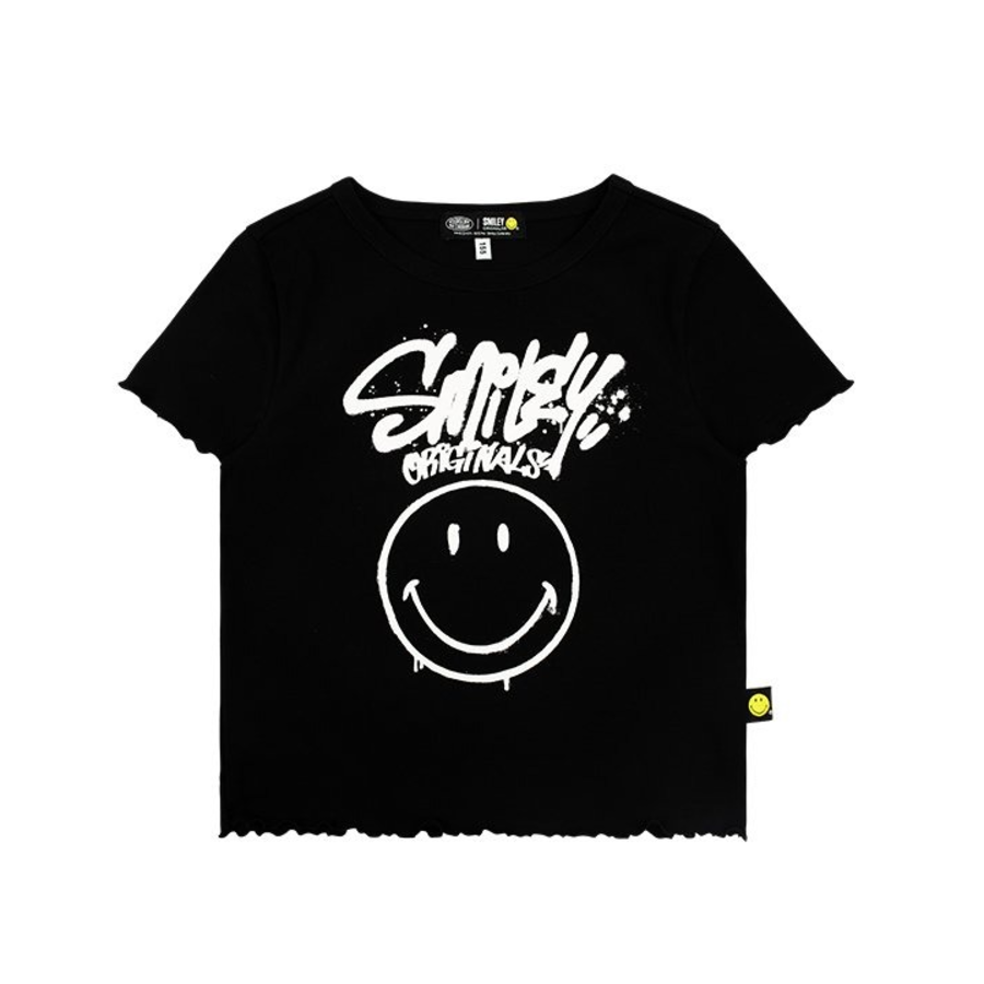 ICEBISCUIT [Junior] Smiley Originals® Big Face Girl T-Shirt – IB52TR761