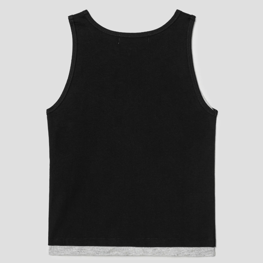 8 seconds Eyelet Point Sleeveless Top – Black