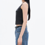 8 seconds Graphic Sleeveless T-shirt – Ash