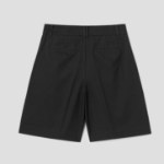 8 seconds Cotton Tuck Bermuda Pants — Ash
