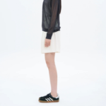 8 seconds Linen‑Like Shorts — Ivory