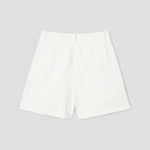 8 seconds Linen‑Like Shorts — Ivory
