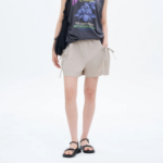 8 seconds Ribbon Detail Fluid Shorts — Beigе