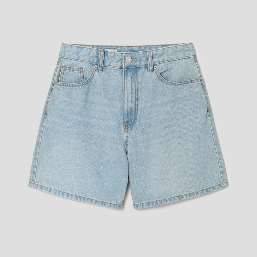 8 seconds Boyfit Denim Shorts — Sky Blue