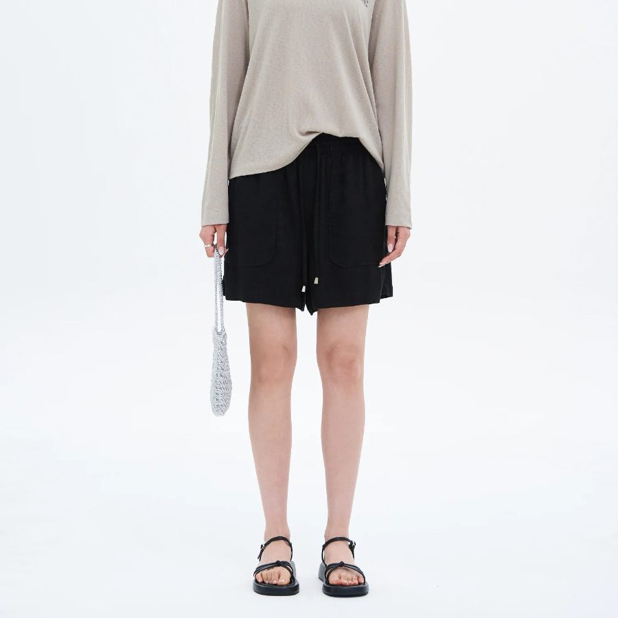 8 seconds Stripe Cotton Shorts — Sky Blue