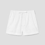 8 seconds Cotton Banding Shorts — White