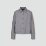 JAJU Short Collar Jacket – Grey