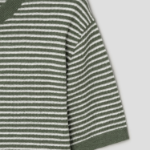 Theory Men Pacific Linen Stripe Sweater - Orchard/White