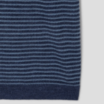 Theory Men Pacific Linen Stripe Sweater - Baltic/Dark Rainstorm