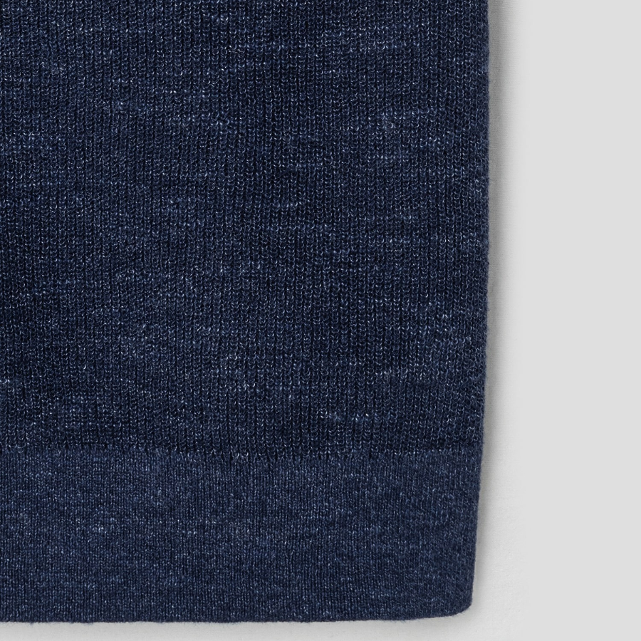 Theory Men Pacific Linen Relaxed Button Down Sweater - Baltic