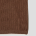Theory Men Eco Breach Cable Polo Sweater - Deep Tobacco
